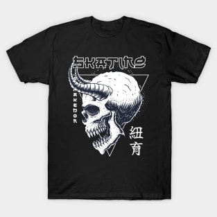 Skating skull T-Shirt